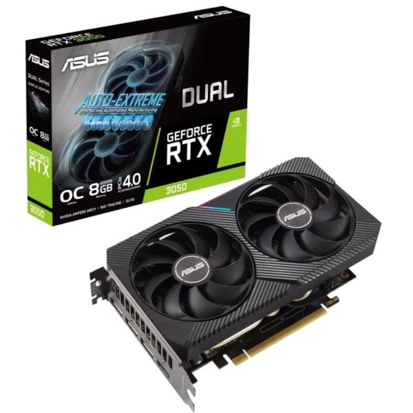 ASUS Dual GeForce RTX 3050 OC Edition 6GB GDDR6 Graphics Card