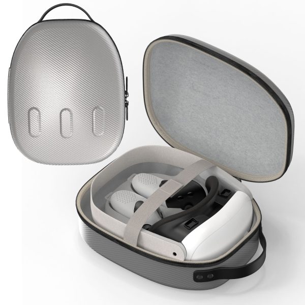Gamax Meta Quest 3 Storage Box Carbon Fiber ( Model B ) - Silver