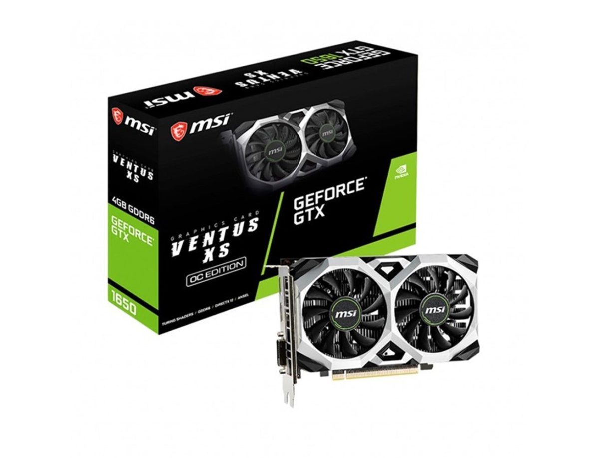 MSI GeForce GTX 1650 D6 VENTUS XS OC 4GB GDDR6 Gaming Graphics Card