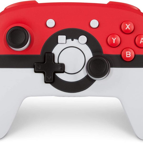 PowerA Enhanced Wireless Controller for Nintendo Switch - Pokemon Poke Ball Red