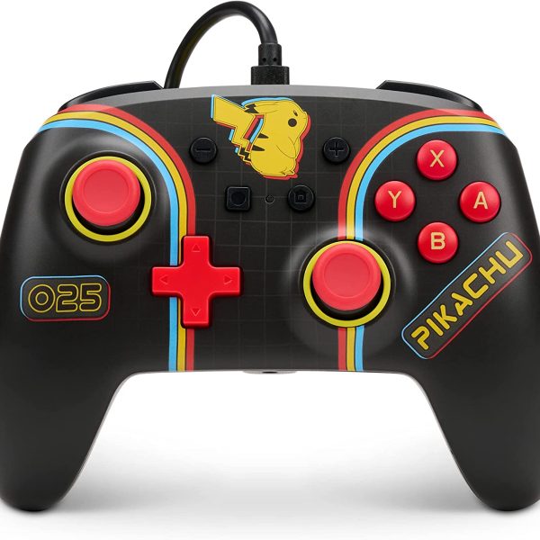PowerA Pokémon Enhanced Wired Controller for Nintendo Switch – Pikachu Arcade