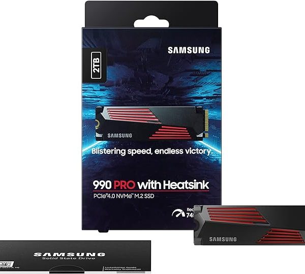 Samsung 990 Pro with heatsink PCle 4.0 NVMe M.2 SSD 2TB