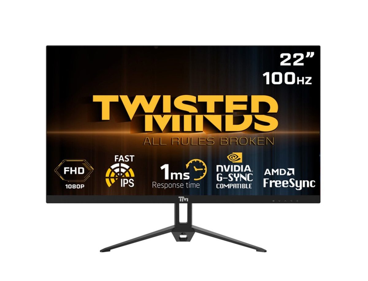 Twisted Minds TM22FHD100IPS 22" FHD IPS, 100Hz, 1ms Gaming Monitor - Black