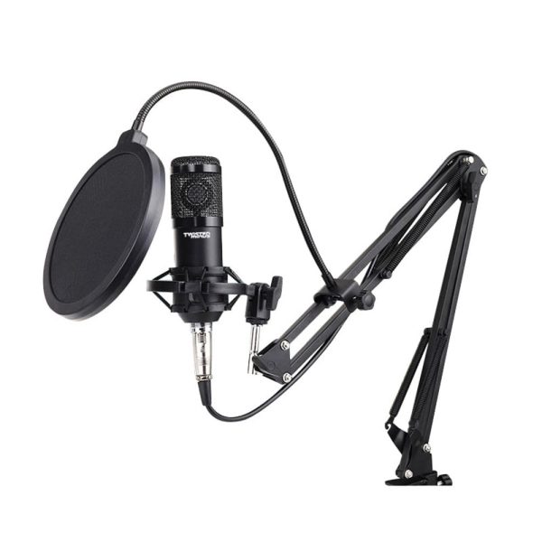 Twisted Minds W104 Professional Gaming USB Condenser Microphone - Black